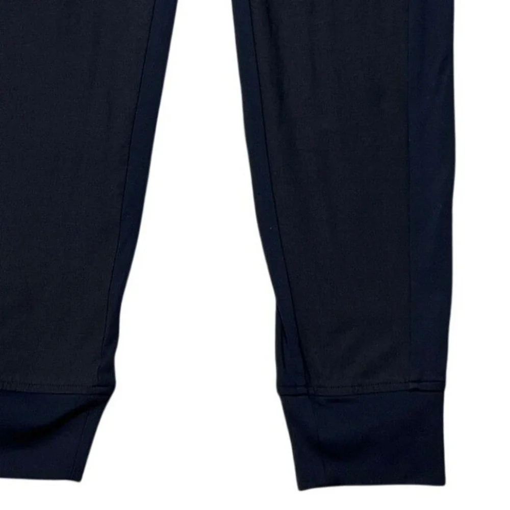 Athleta‎ Jogger Pants Women 8 31x31 Black Zipper Pocket Drawstring Tapered Leg